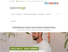 Tablet Screenshot of openmage.cz